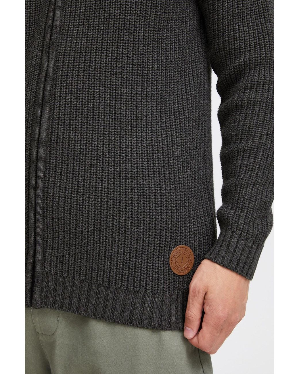 Solid Strickjacke Xenos in Black für Herren