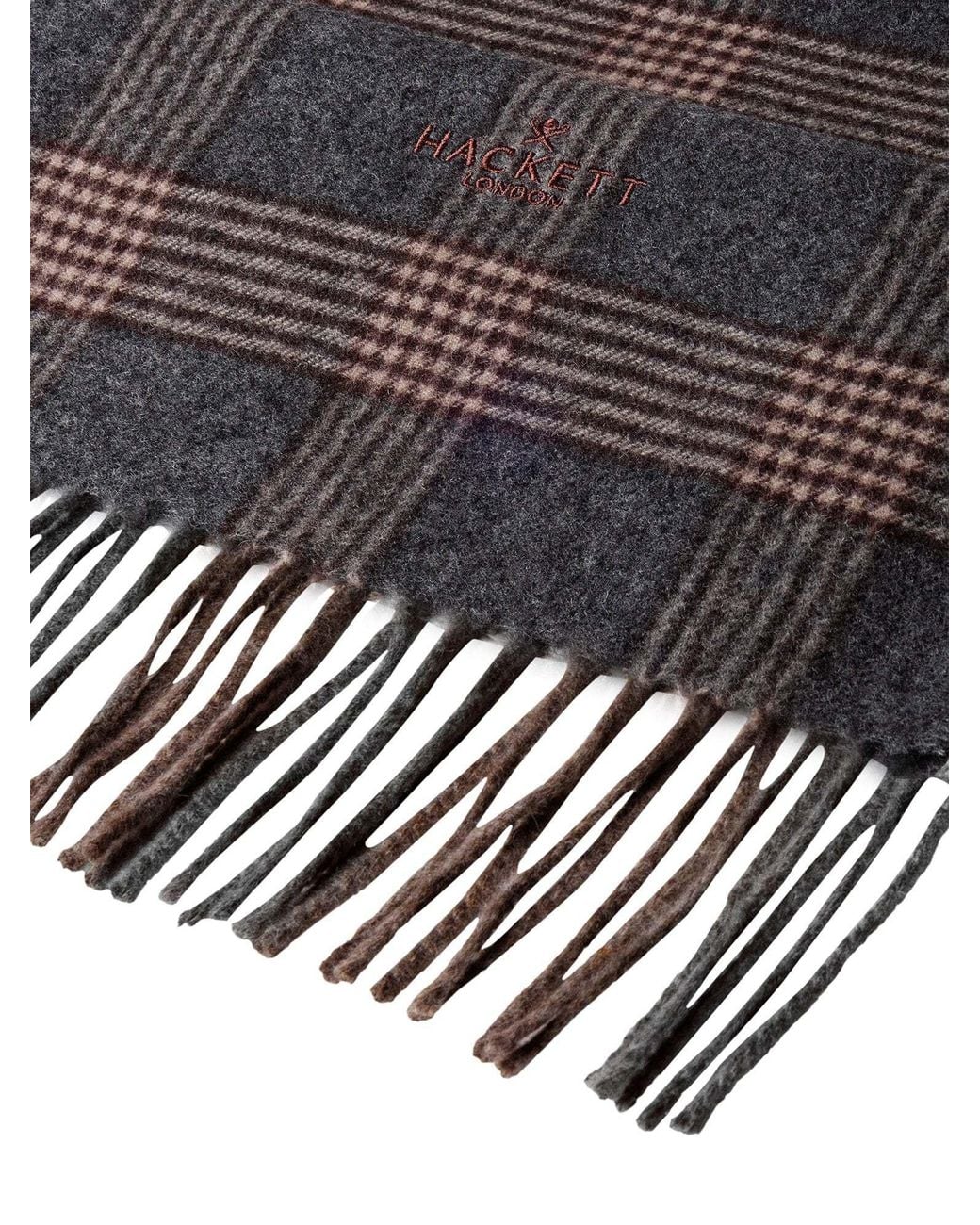 Hackett Schal Plaid in Black für Herren