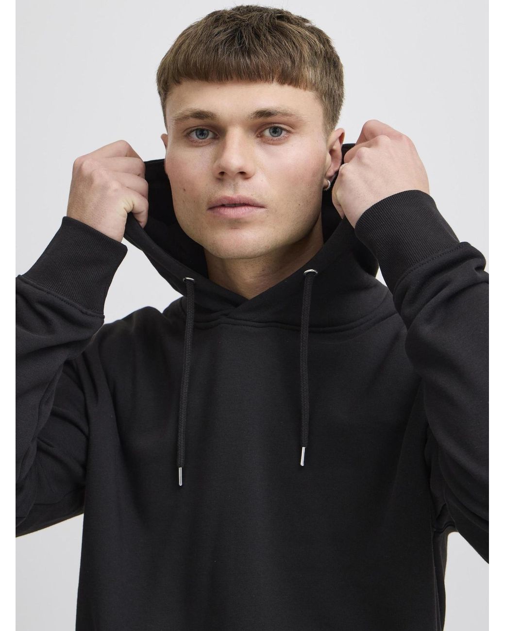Solid Sweatshirt Lenz in Black für Herren