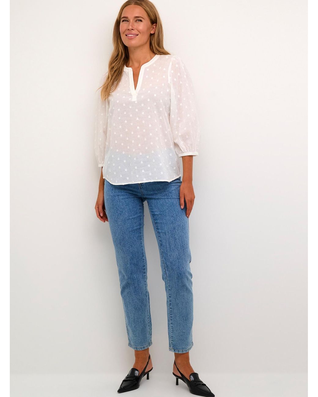 Kaffe White Bluse 'Jollia'