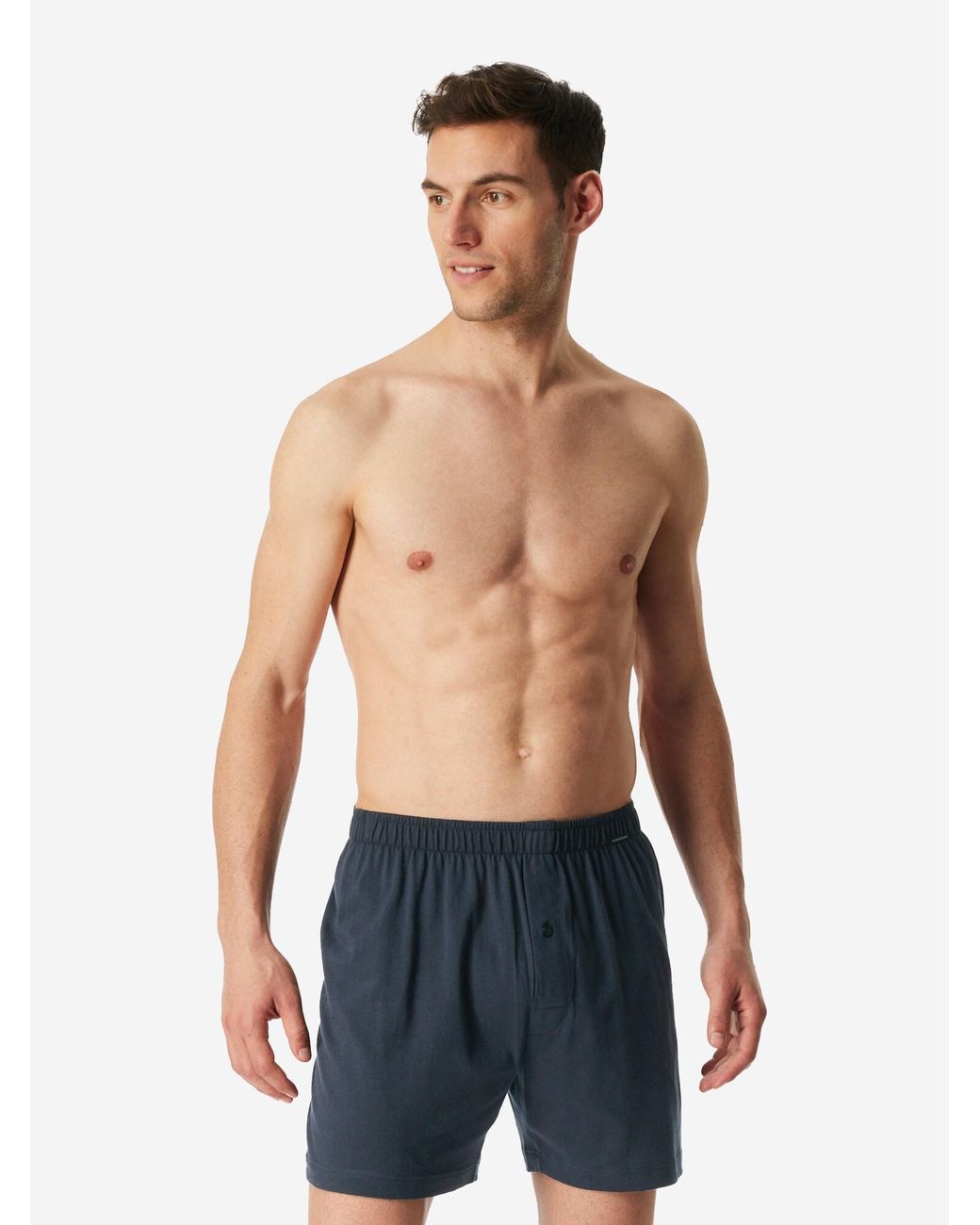 Schiesser Boxer Basic in Blue für Herren