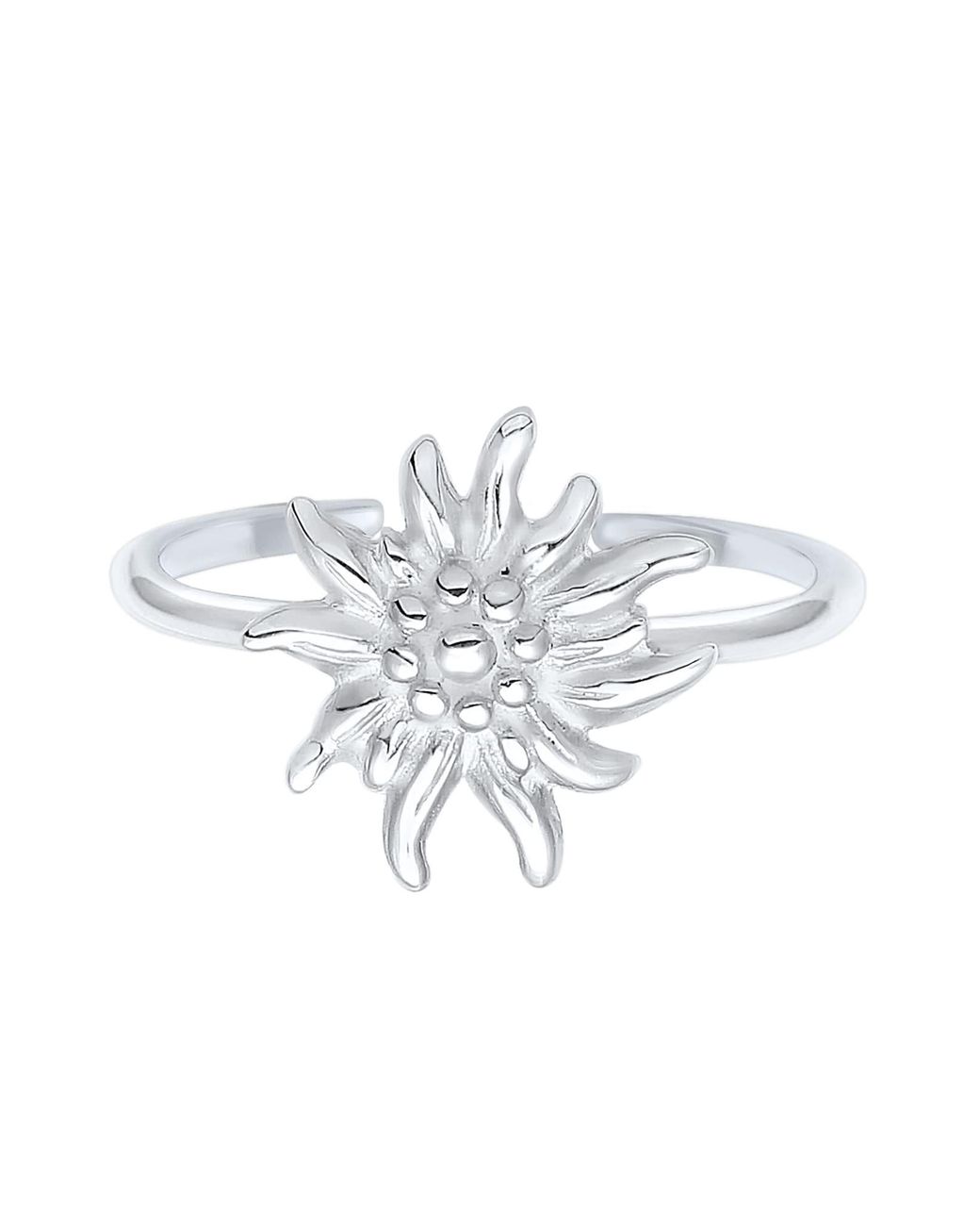 Elli Jewelry Metallic Ring Edelweiss