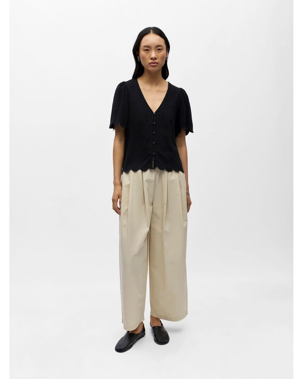 Object Black Bluse Objsanne