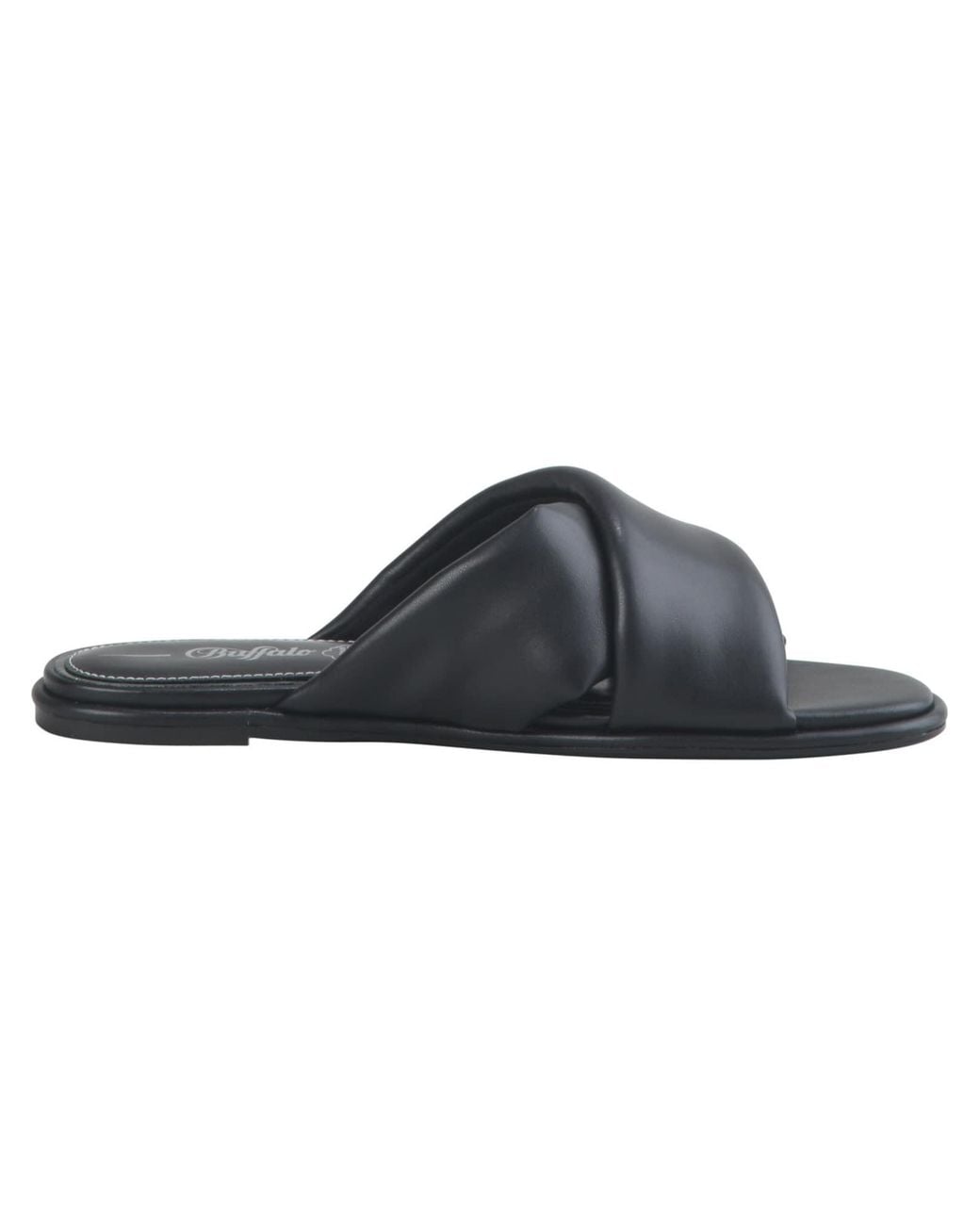 Buffalo Black Pantolette Rabea