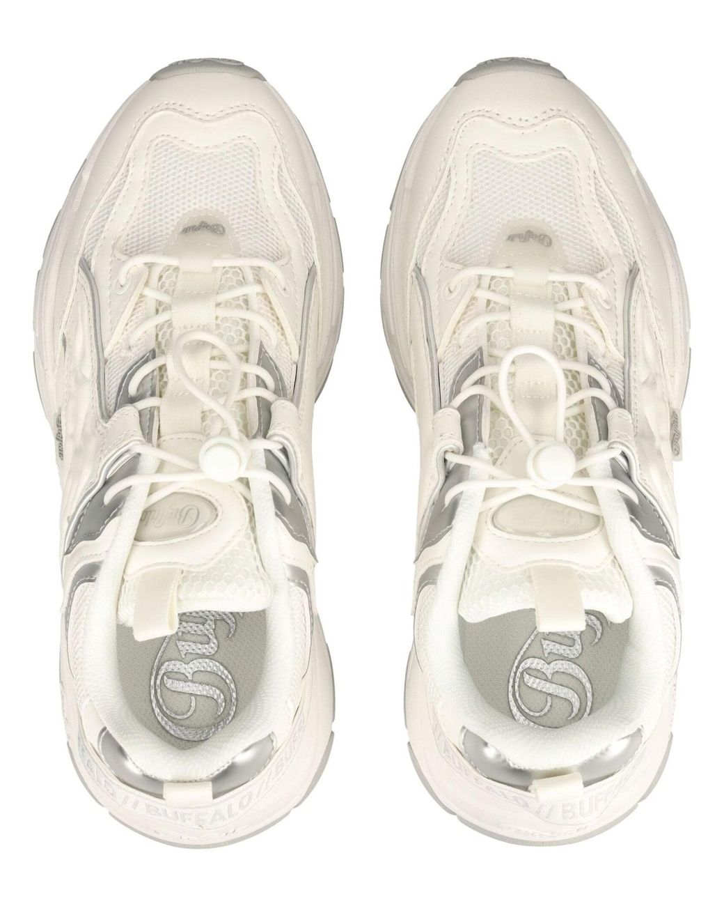 Buffalo White Lederimitat/Textil Sneaker