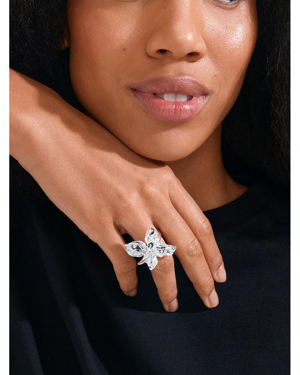 Pilgrim White Ring Trace