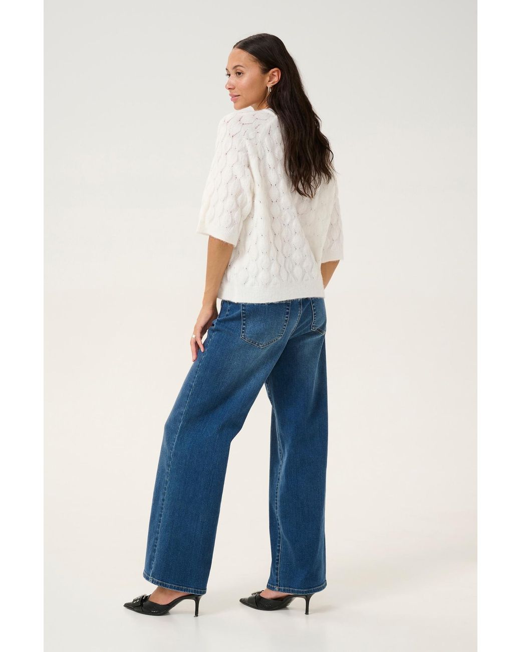 Kaffe White Pullover Malene