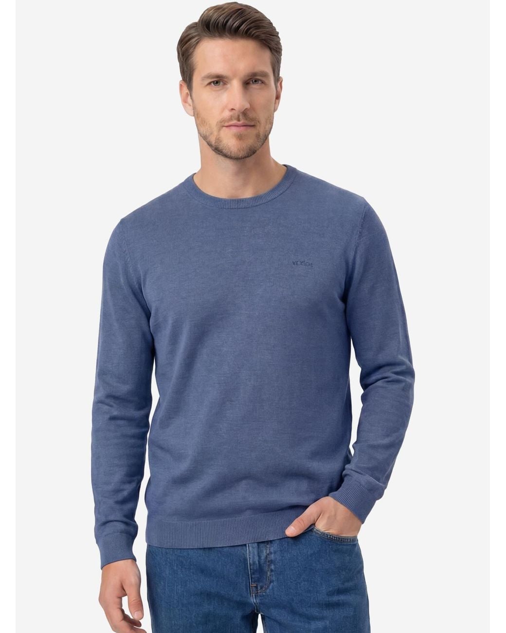 S.oliver Oliver Pullover Basic in Blue für Herren
