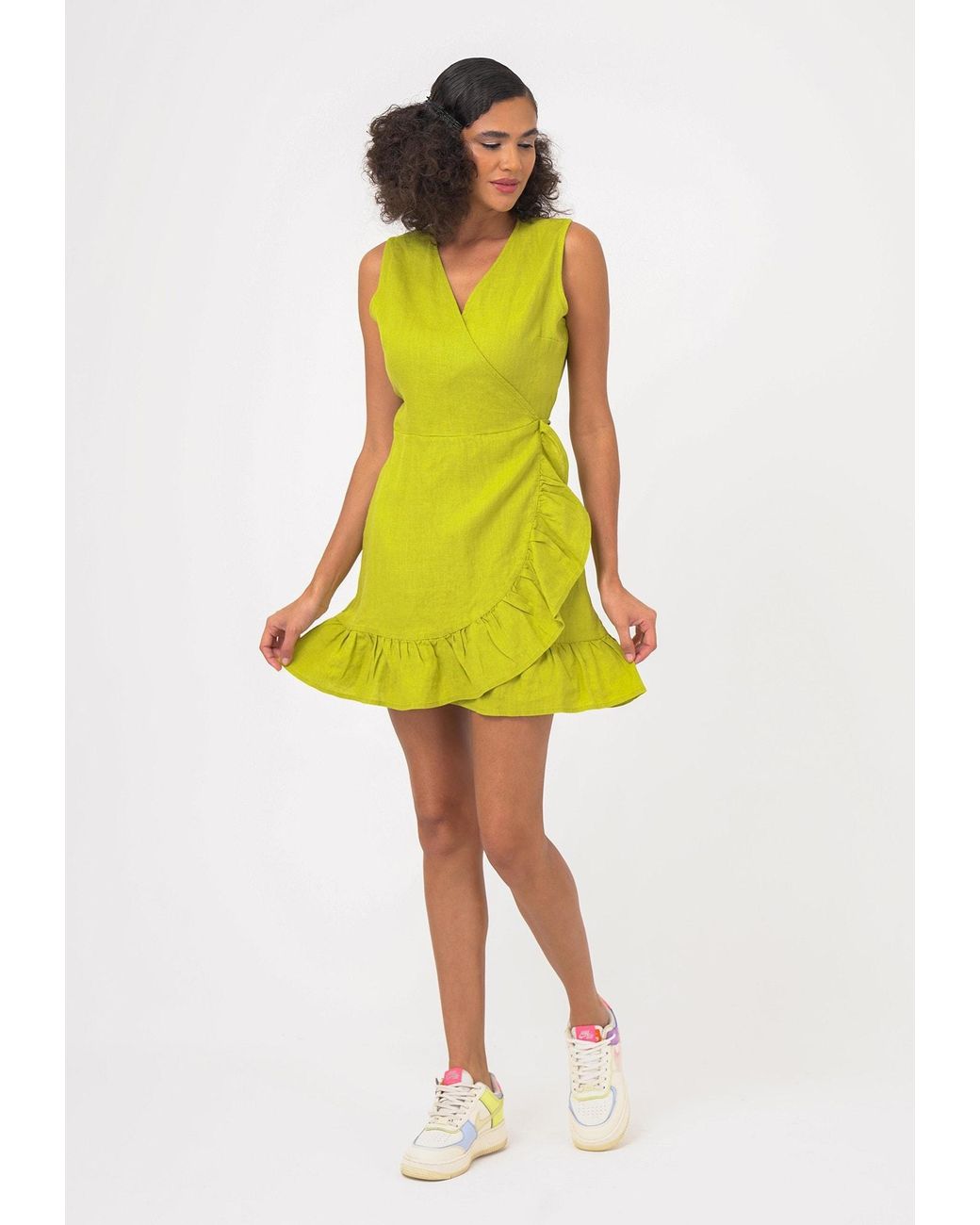 FRESHLIONS Yellow Sommerkleid Mailinda