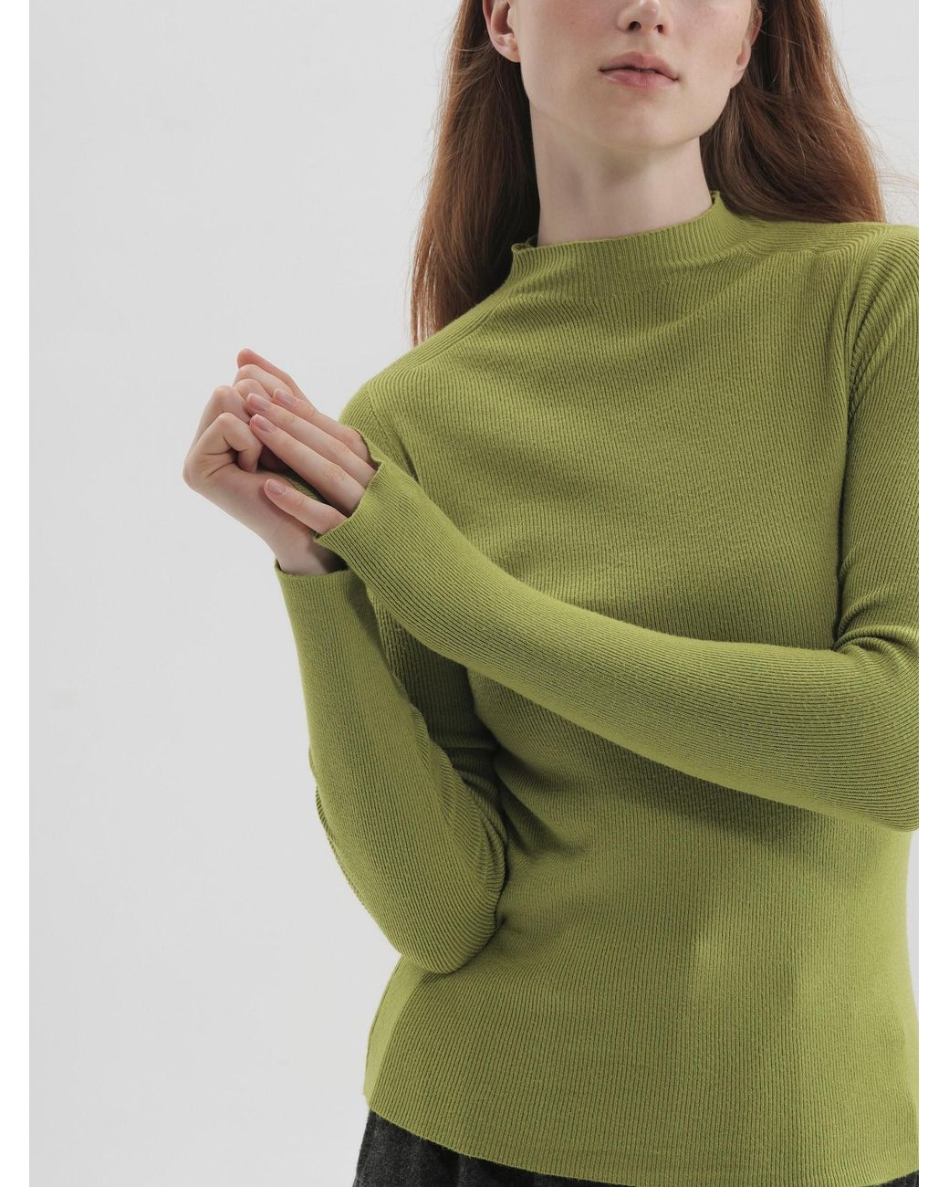 TorWeit Green Pullover Winter Layer Top