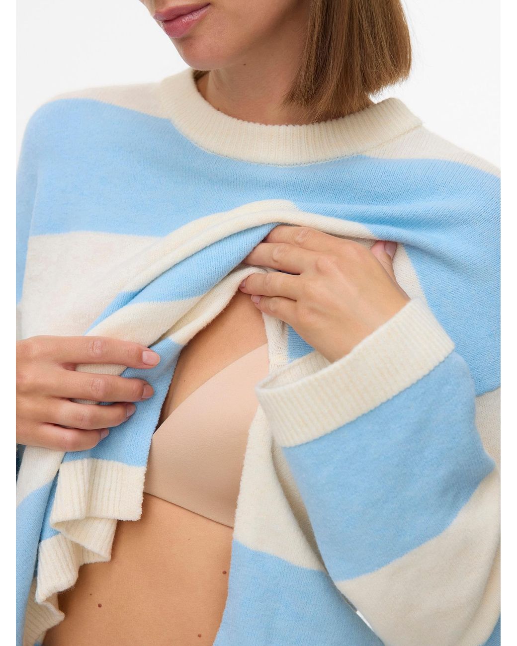 Mama.licious Blue Pullover Mlmonia Vita