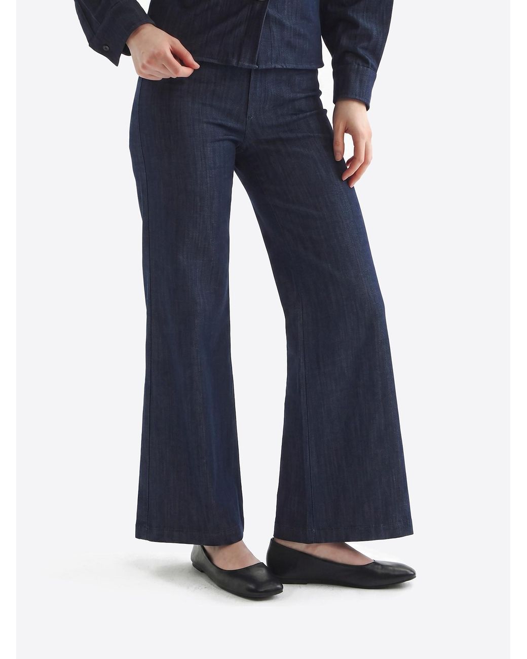 TorWeit Blue Hose Luxe Feel Flare Pants