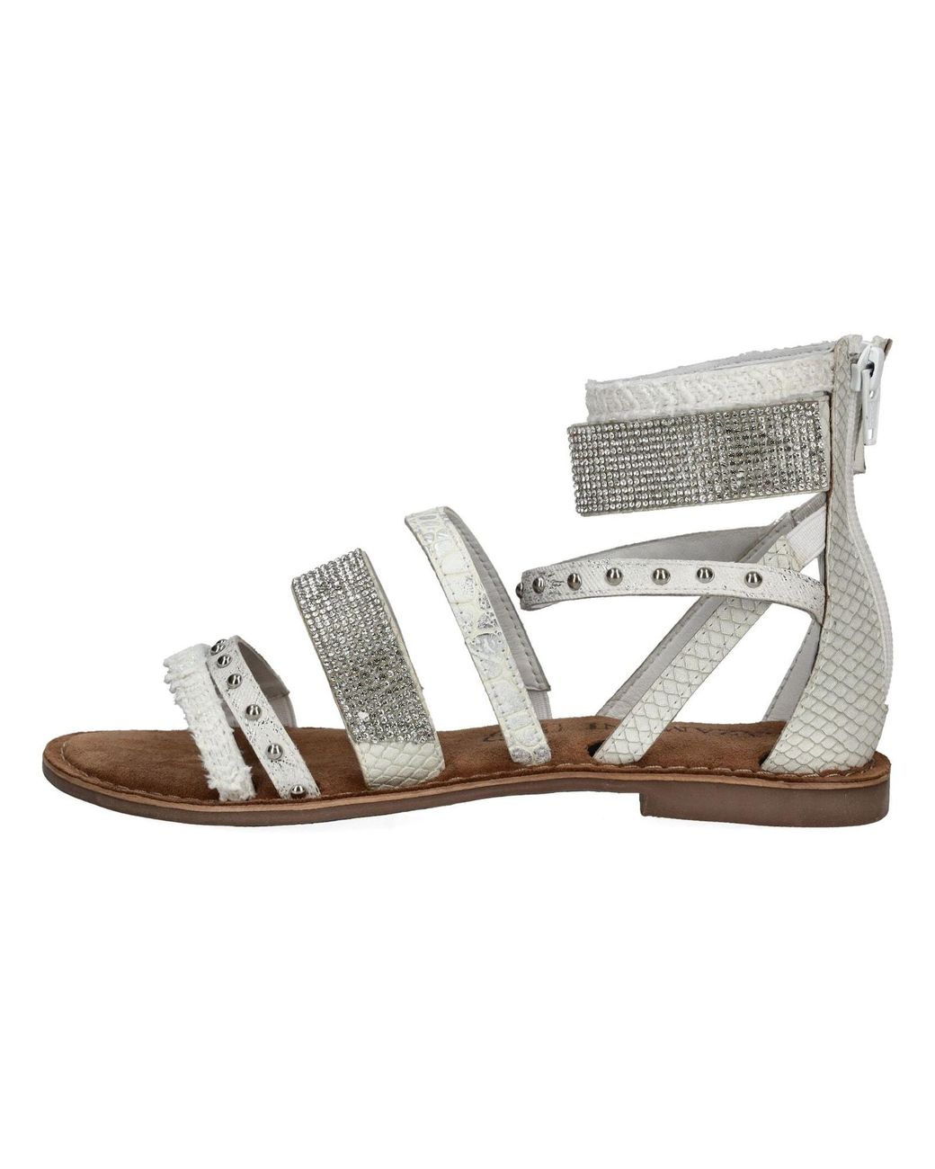 Lazamani White Riemensandale