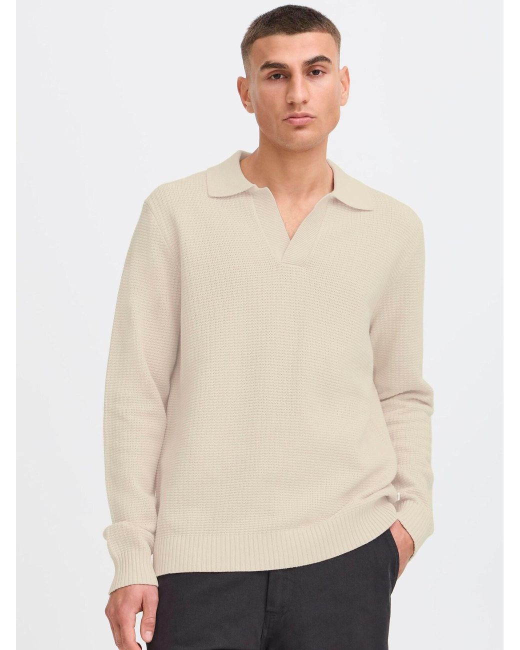 Solid Strickpullover Sdrhett in White für Herren