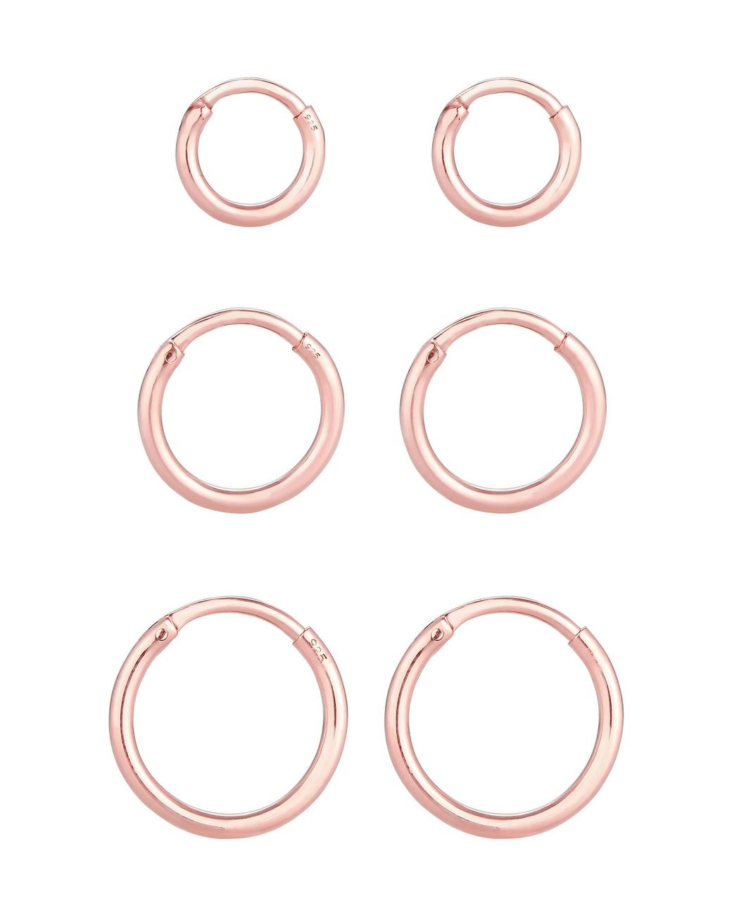 Elli Jewelry Pink Ohrringe Creolen