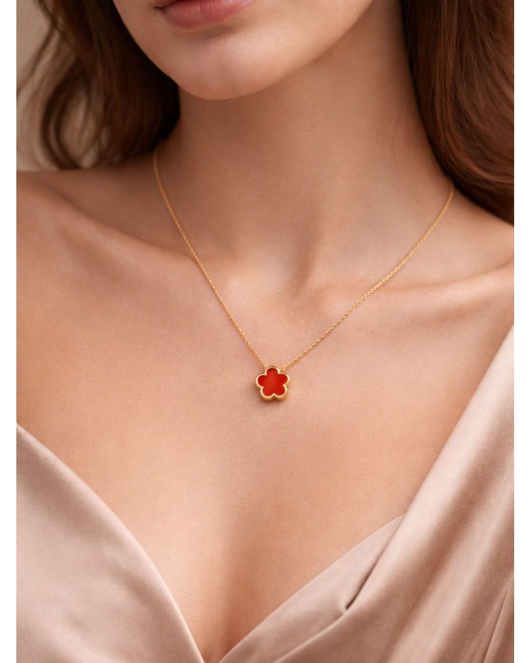 Pure Schmuck White Kette Clover