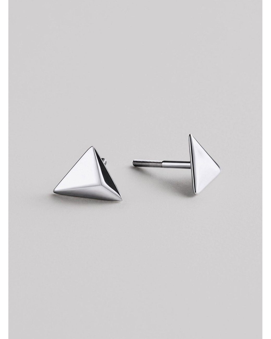 REYTEL Metallic Ohrringe Pyramid
