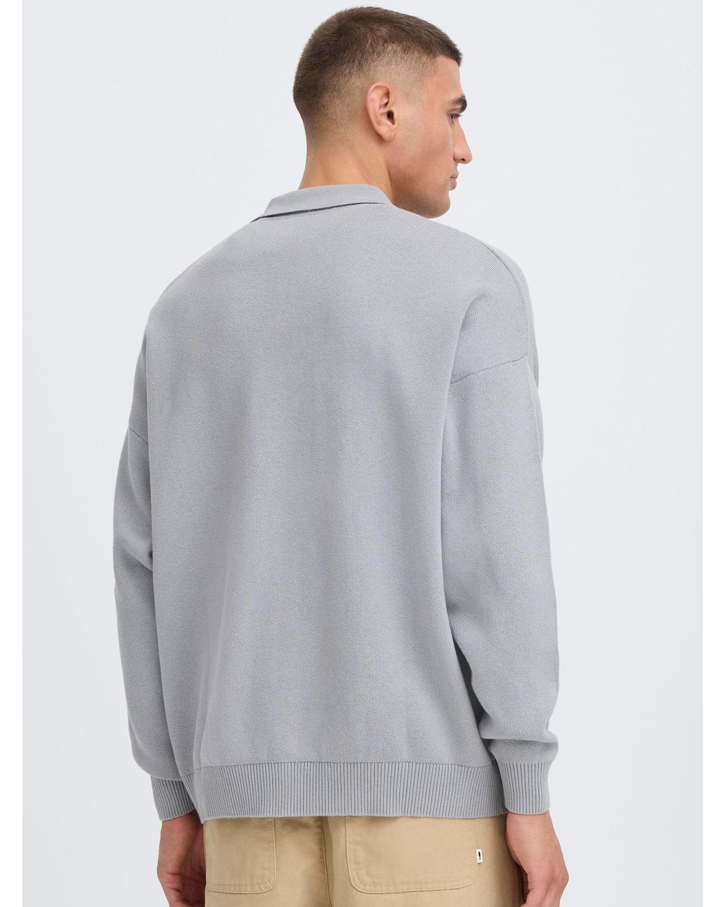 Solid Strickpullover Sdnahim in Gray für Herren