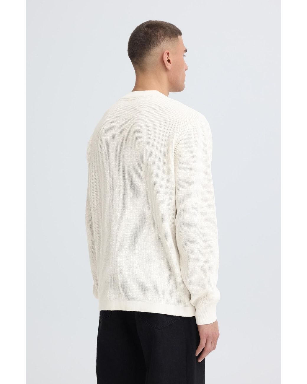 Solid Pullover Sdvian in White für Herren
