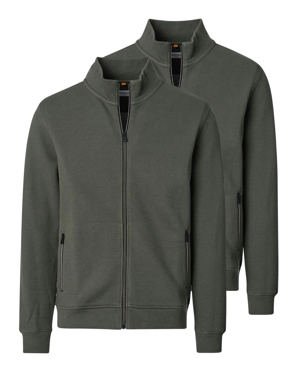 Redmond Sweatjacke Basic in Gray für Herren