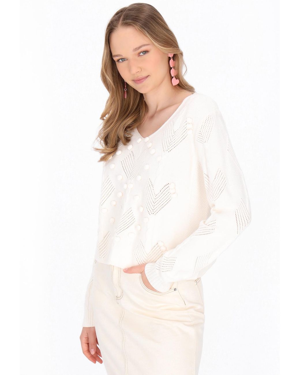 myMo White Pullover