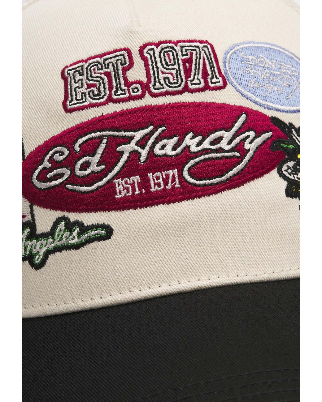 Ed Hardy Multicolor Cap Est 1971 Varsity
