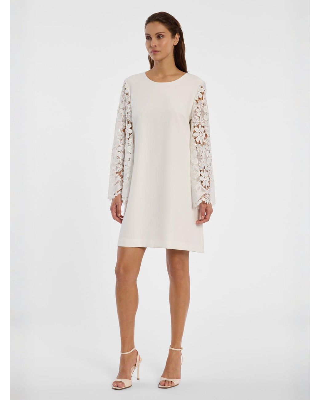 Ana Alcazar White Kleid Daini