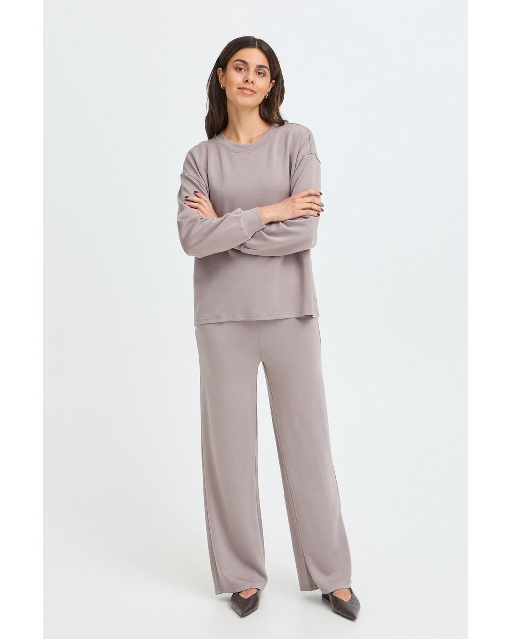 Fransa Gray Pullover Aurora