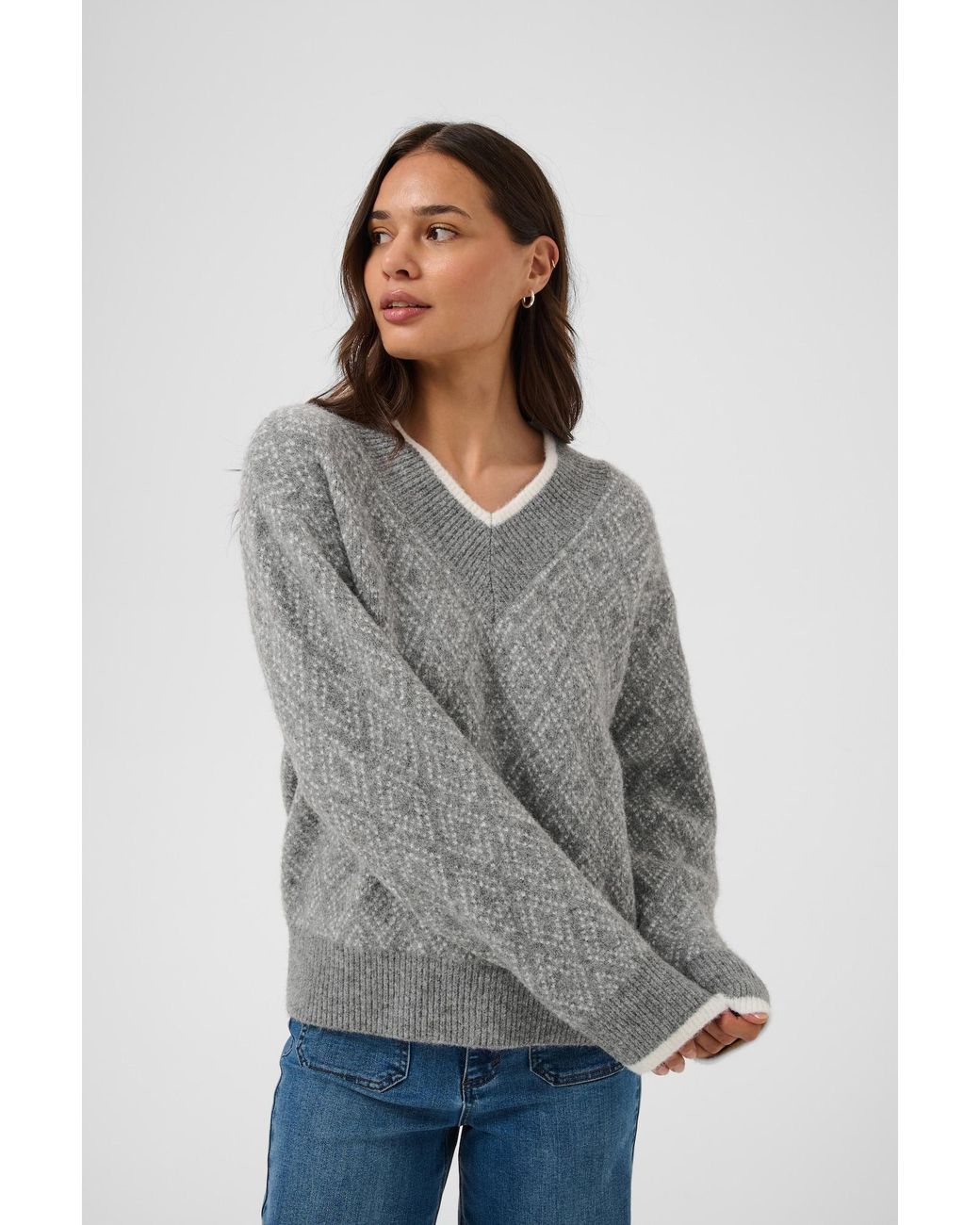 Kaffe Gray Pullover Sirens