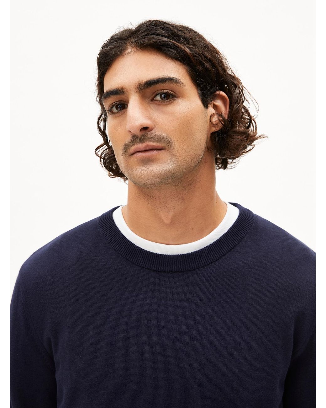 ARMEDANGELS Pullover Loukaa in Blue für Herren