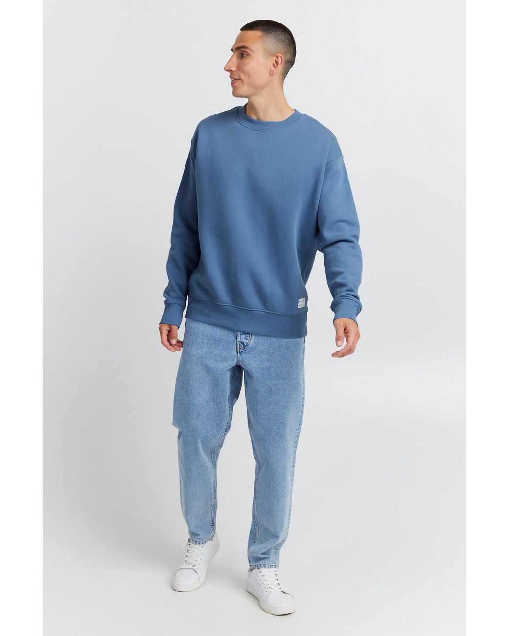 Solid Sweatshirt Lenz in Blue für Herren