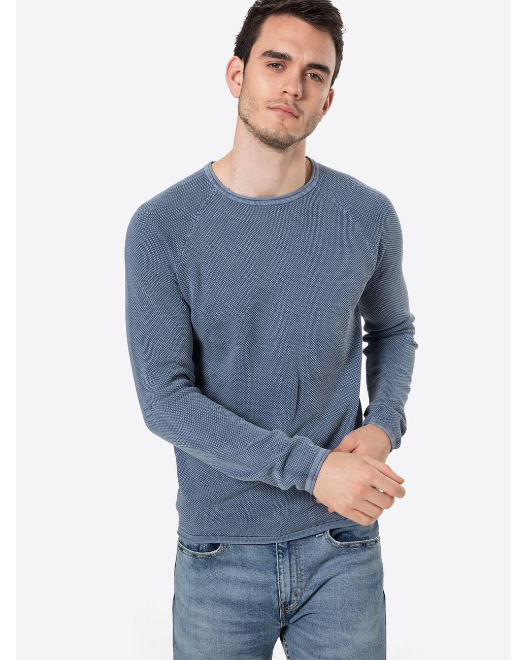 Key Largo Pullover Thomas in Blue für Herren