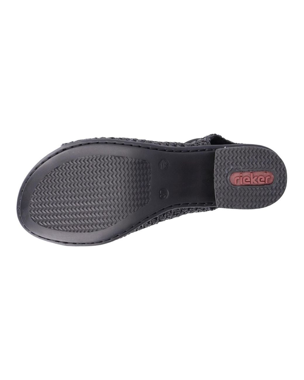 Rieker Black Sandale