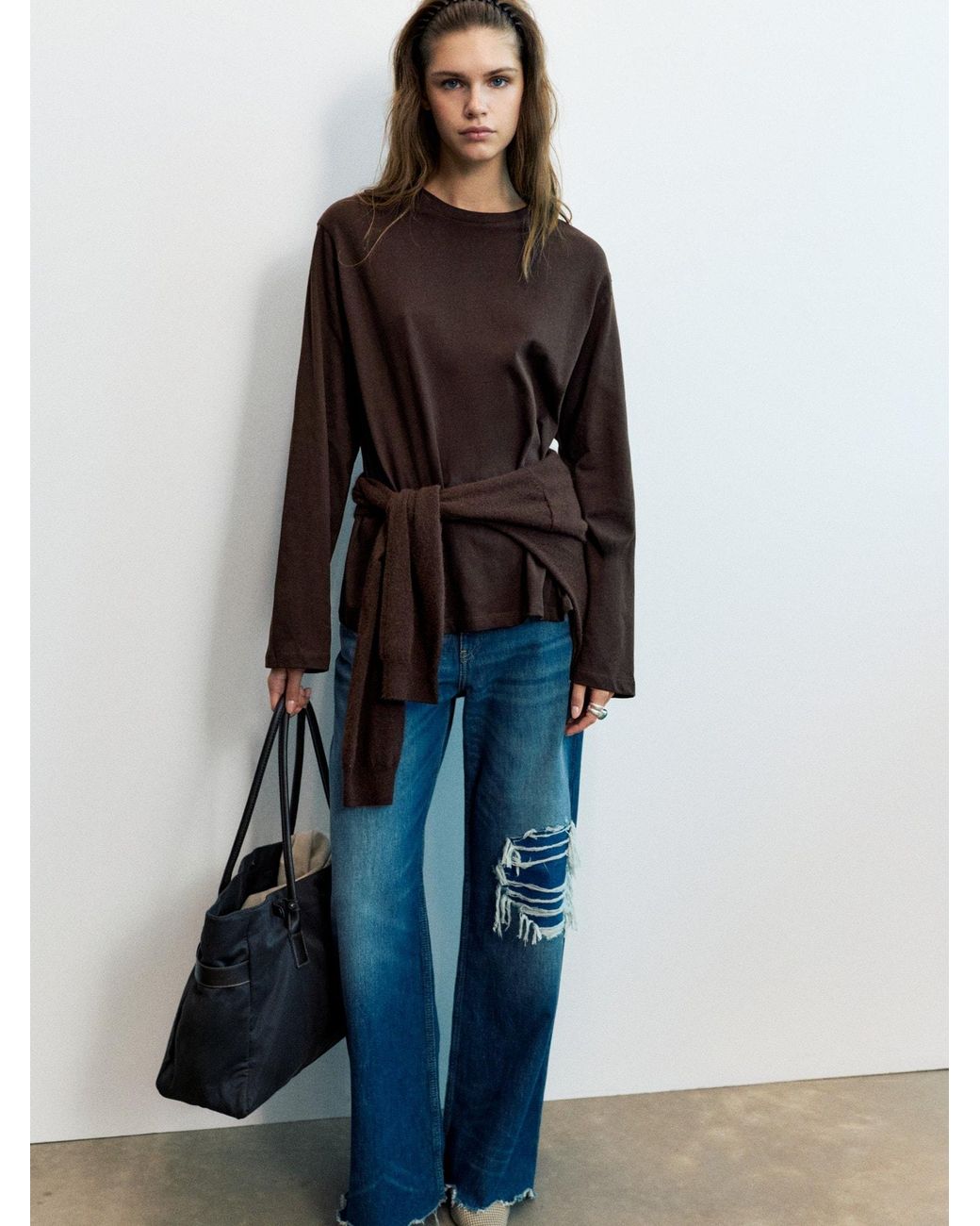 Pull&Bear Brown Shirt