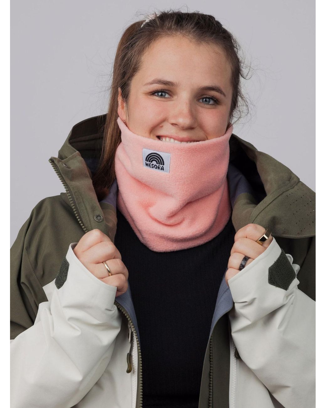 WESORA GmbH Pink Schlauchschal Fleece Neckwarmer
