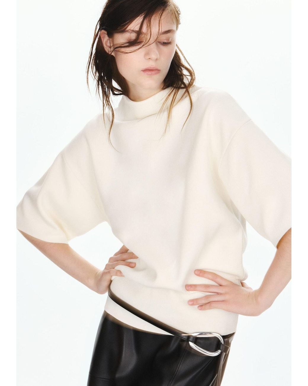Mango White Pullover Comet