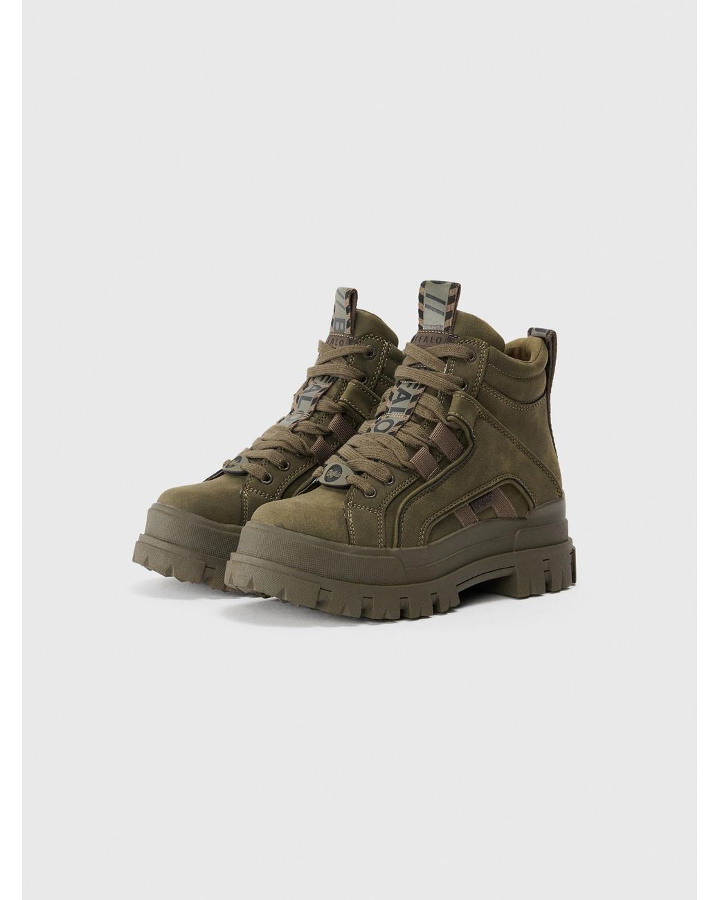 Buffalo Brown Schnürstiefelette Aspha