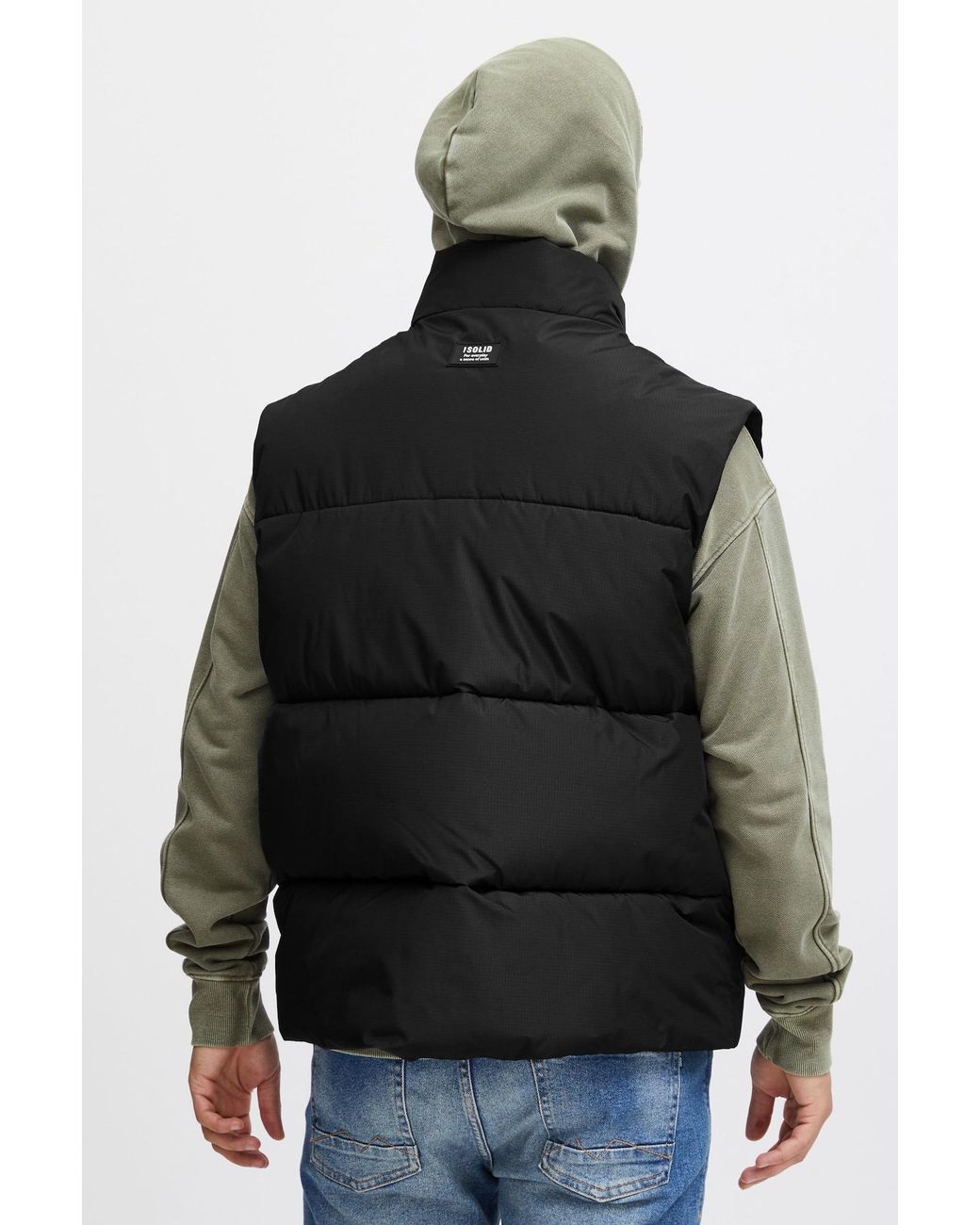 Solid Weste Leo in Black für Herren