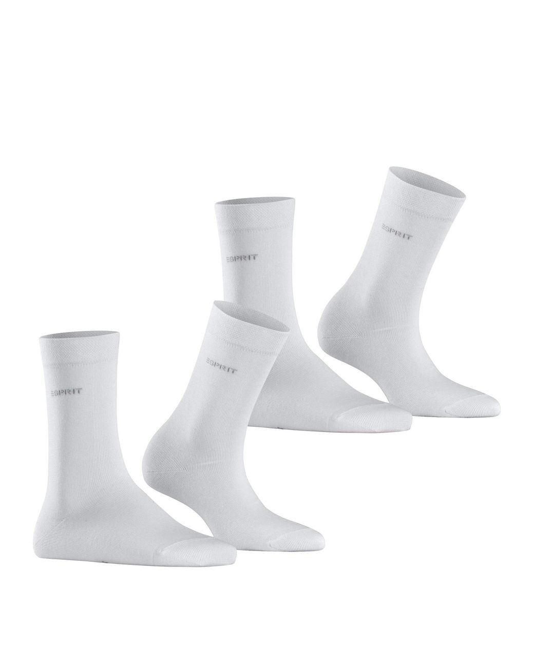 Esprit White Socken Basic Easy 2-Pack