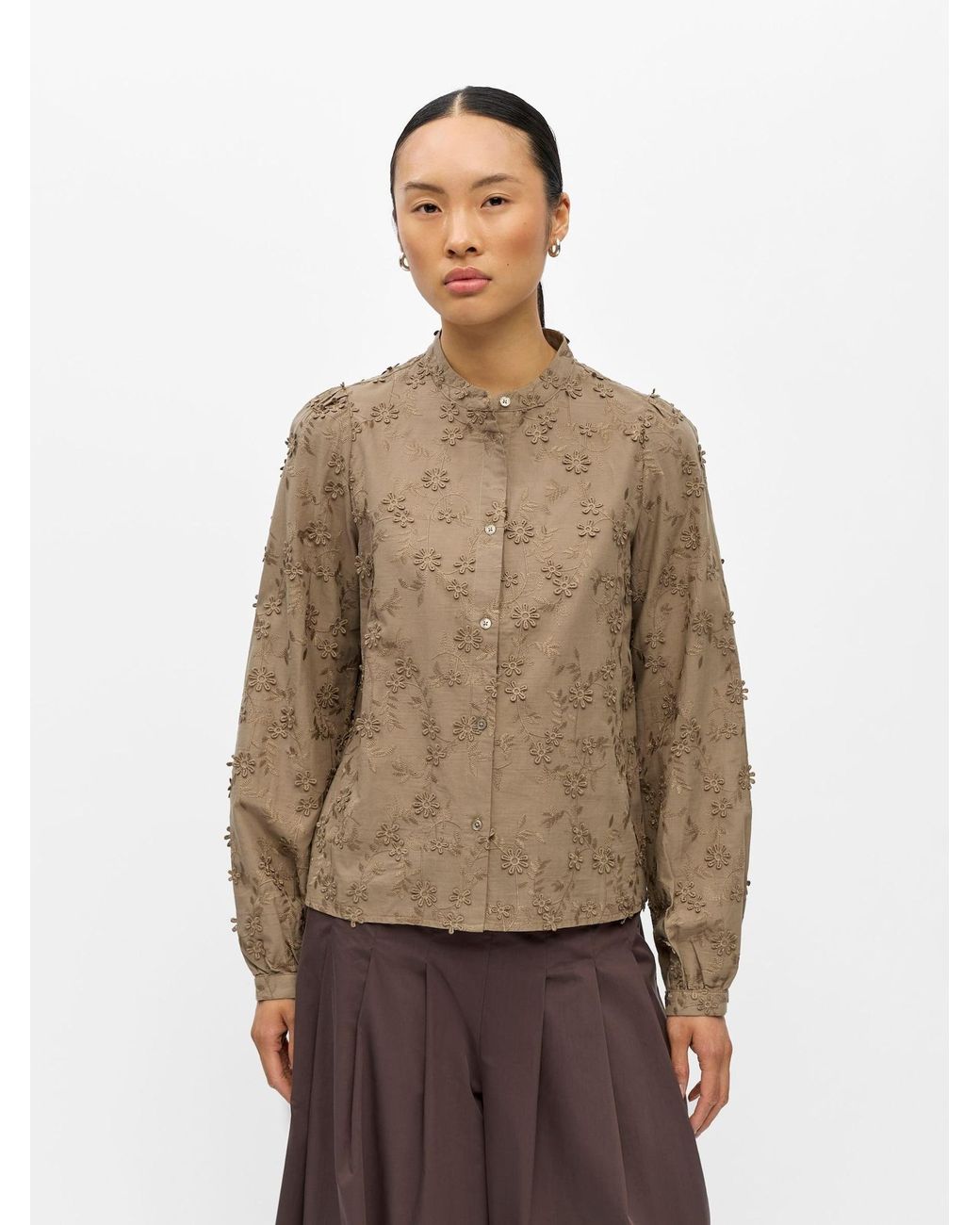 Object Brown Bluse Objkarli