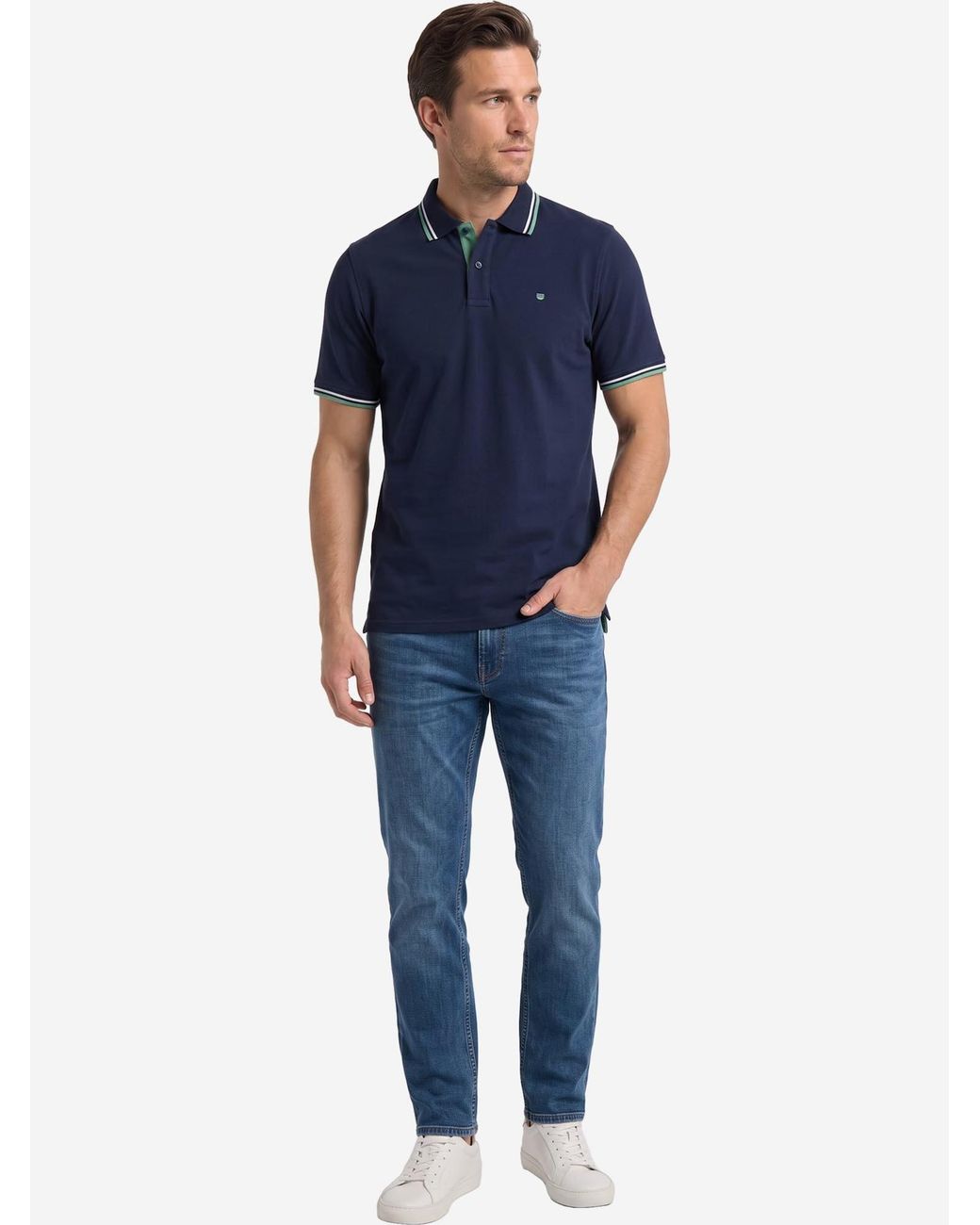 Redmond Shirt Basic in Blue für Herren