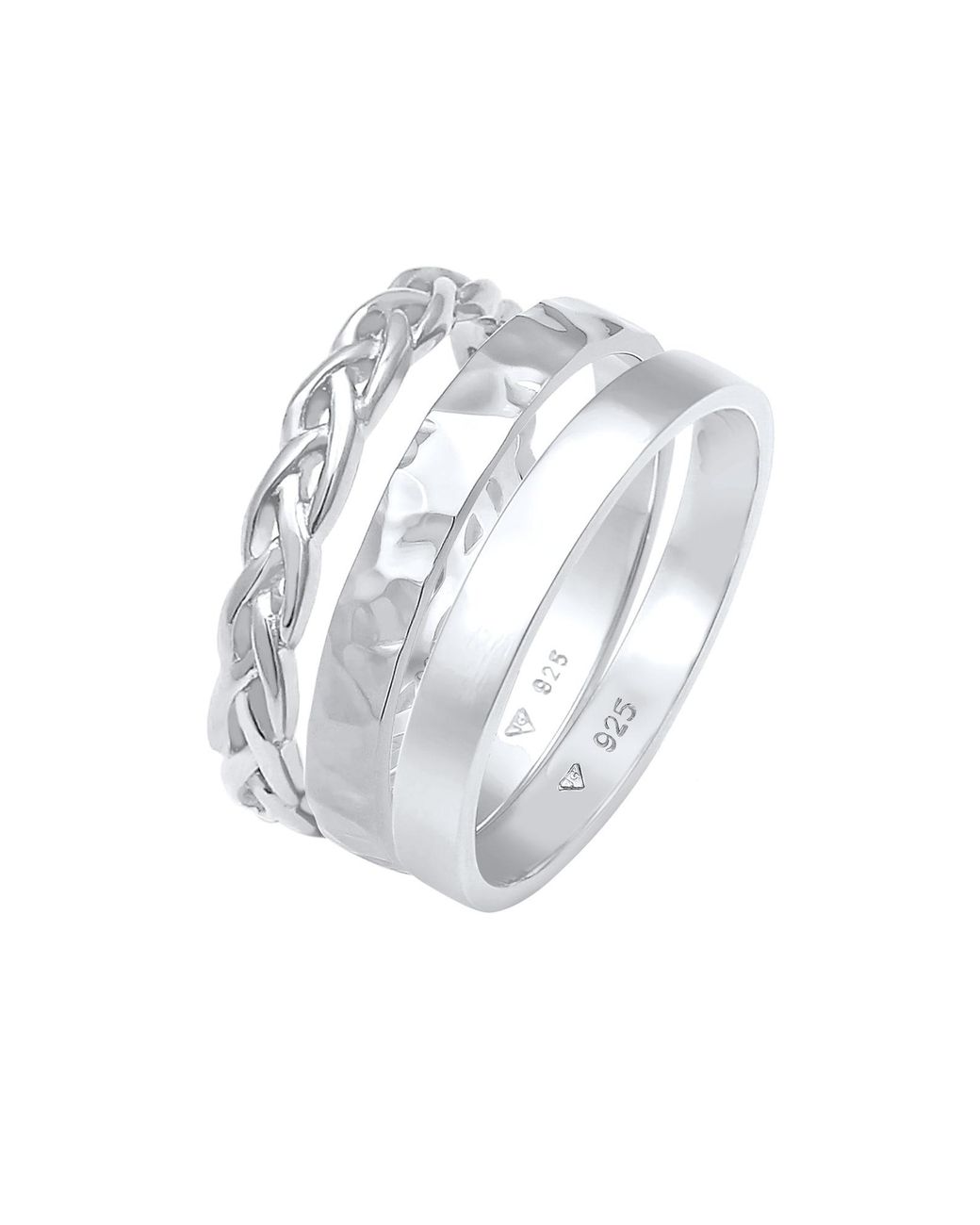 Elli Jewelry Metallic Ring Organic