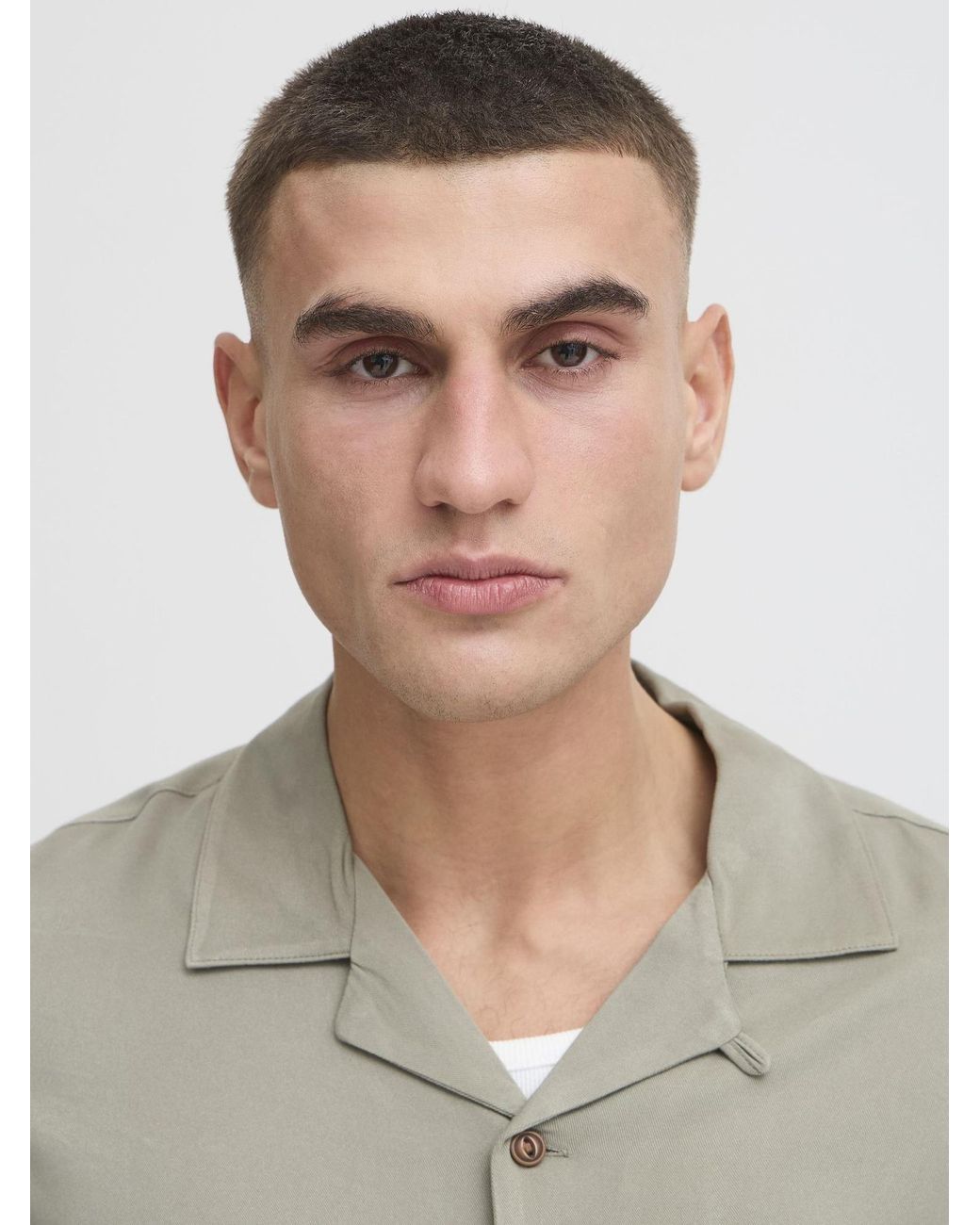 Solid Kurzarmhemd Sdpablo in Gray für Herren