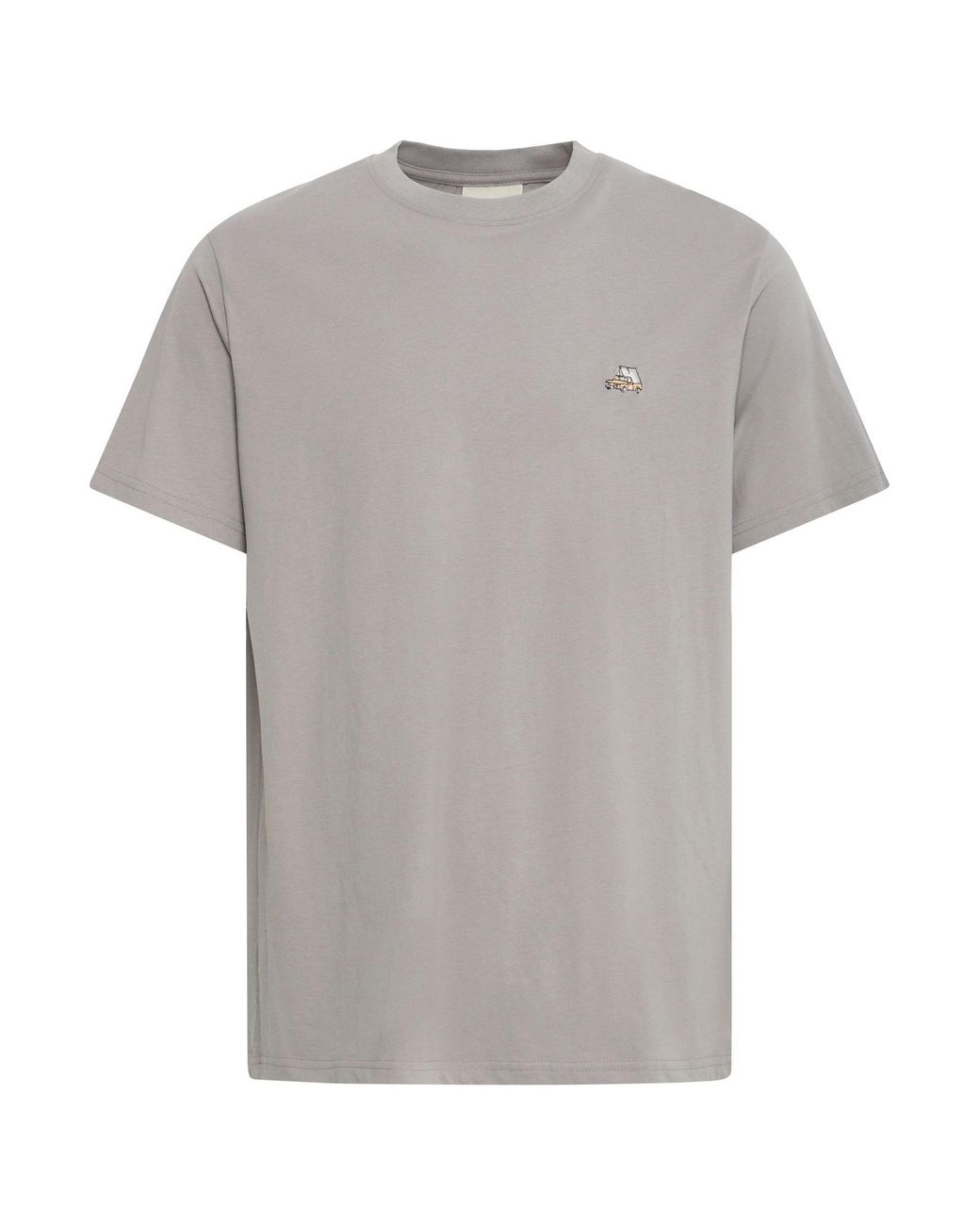 Solid Rundhalsshirt Sduwe in Gray für Herren