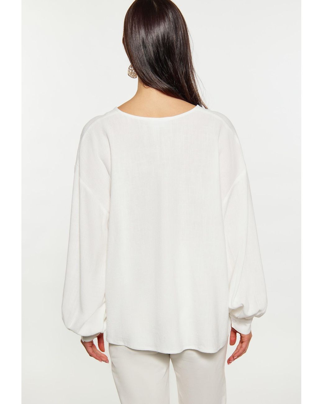 Usha White Bluse