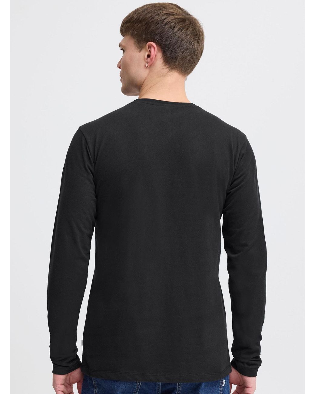 Solid V-Shirt Sdodifan in Black für Herren