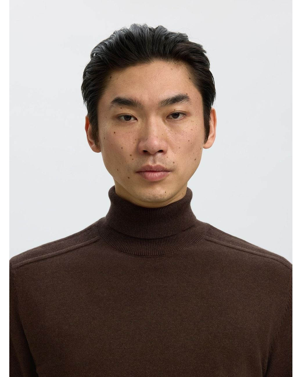 SELECTED Pullover Slhberg in Brown für Herren
