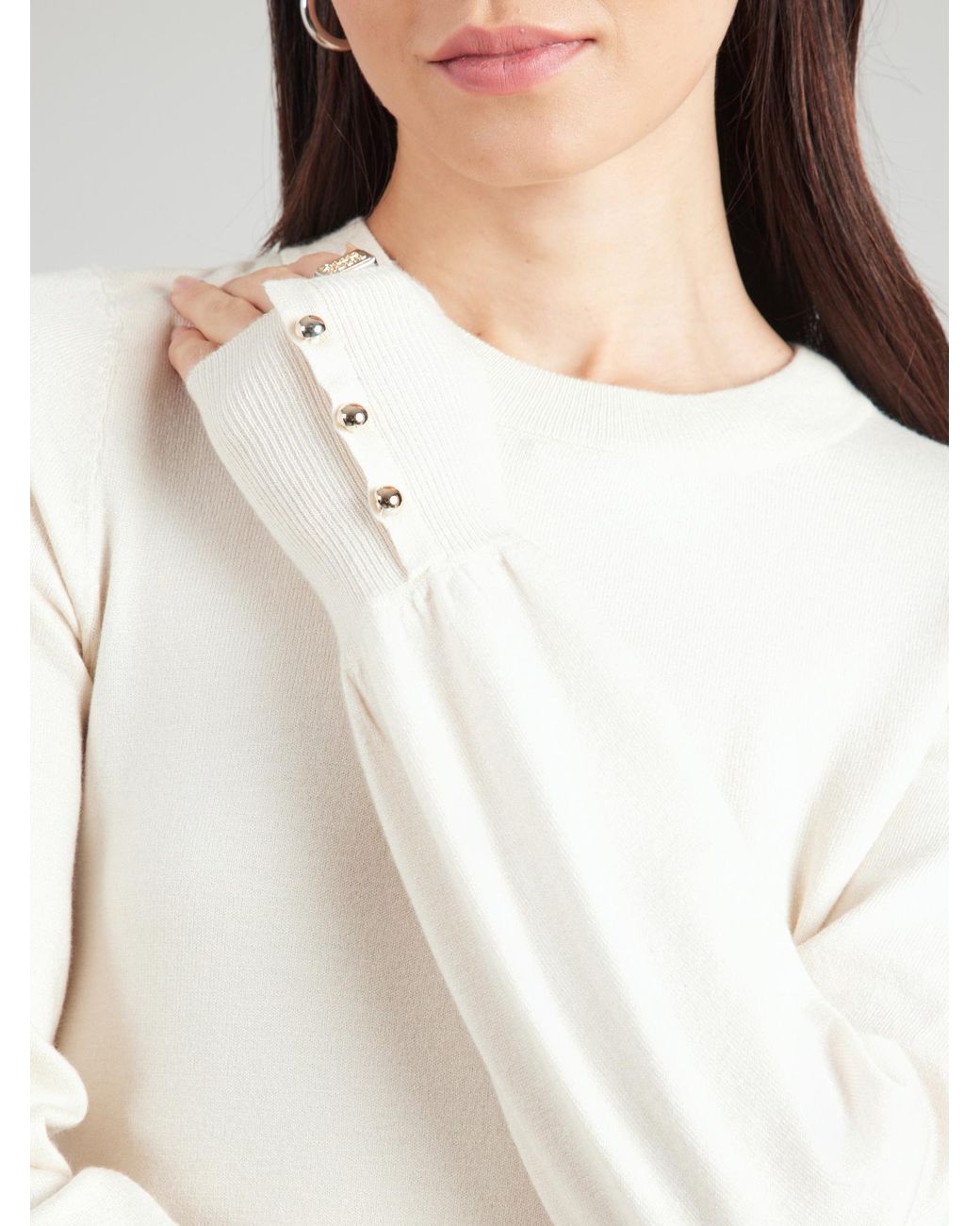 Vero Moda White Pullover Vmhappy
