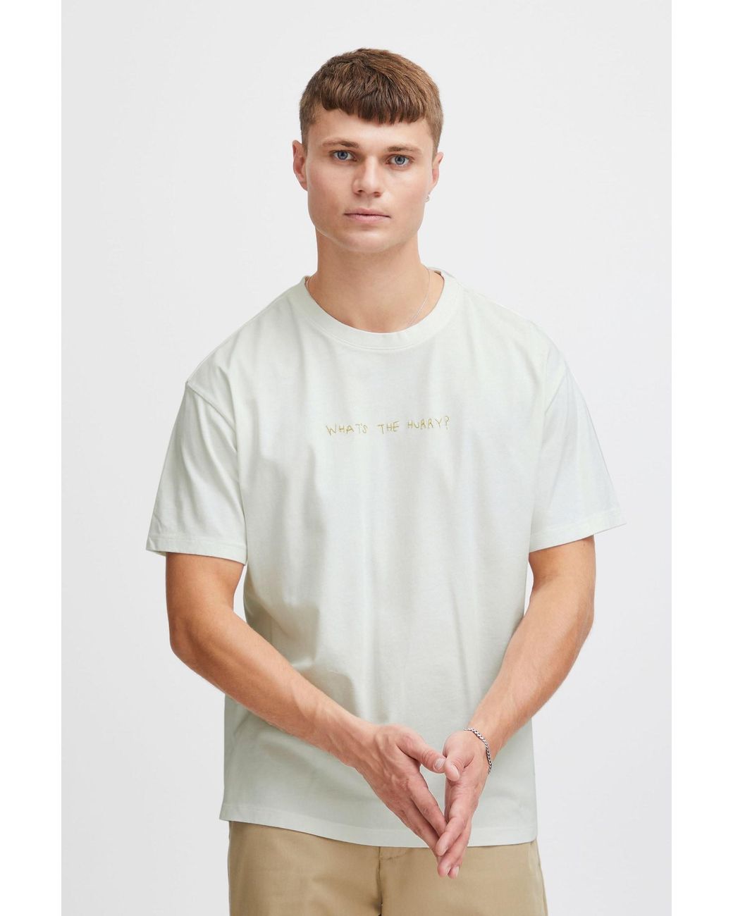 Solid Shirt Hammad in White für Herren