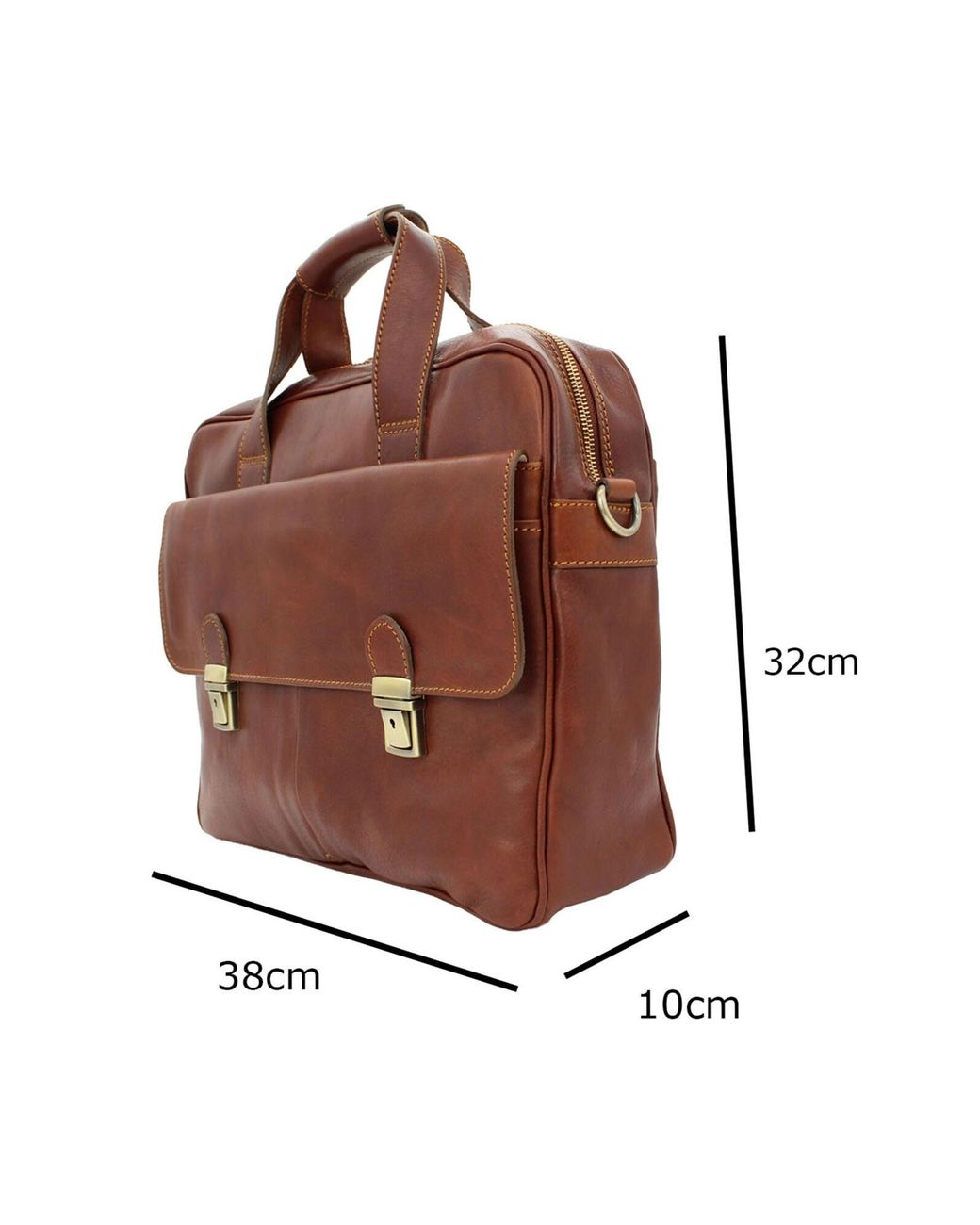 bupell Laptoptasche Clemente in Brown für Herren